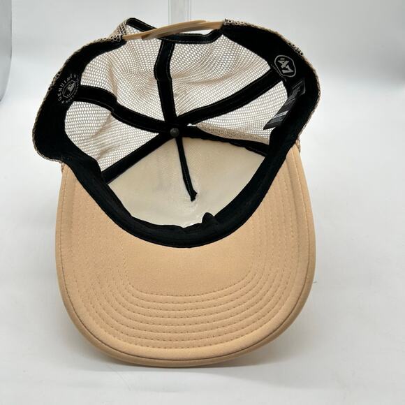 Los Angeles Dodgers‎ Hat Mens OS Tan Snapback Trucker 47 Brand Cap MLB  Baseball - Picture 5 of 9